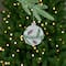 Glittered Glass Ball Christmas Ornaments with Pine Cones - 4" (100mm) - 4ct